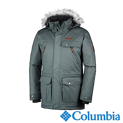 Columbia哥倫比亞 男款-Omni-TECH 防水鋁點保暖羽絨外套-灰色