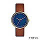 FOSSIL ESSENTIALIST 極簡風格中性錶-藍底棕錶帶 約42mm FS5473 product thumbnail 1