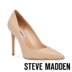 STEVE MADDEN-EVELYN 素面尖頭細跟高跟鞋-米色