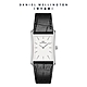 Daniel Wellington DW Bound 35x24mm 經典摩登寂靜黑皮革方錶-三色任選 product thumbnail 1