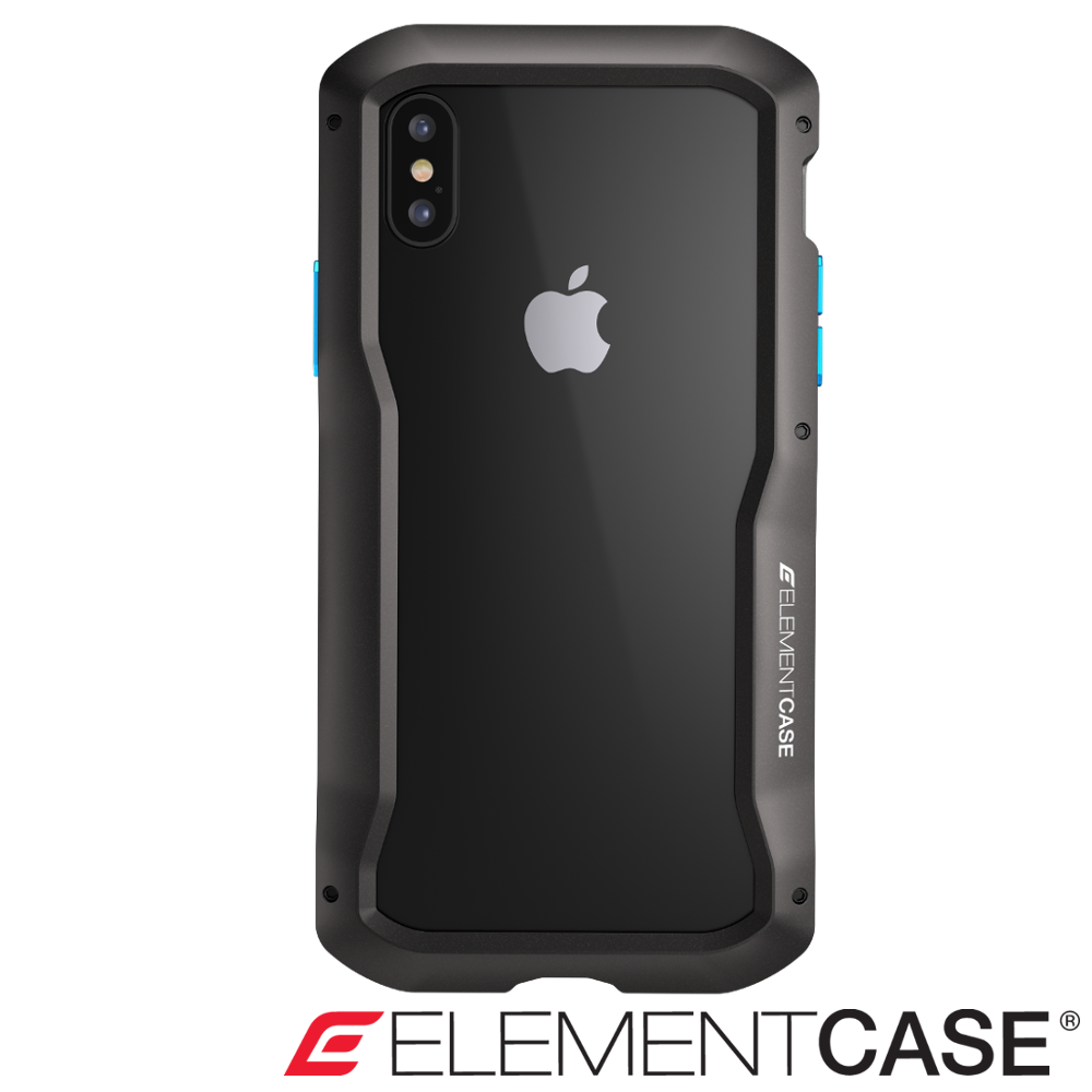 美國 ELEMENT CASE iPhone XS/X VAPOR-S高階金屬防摔殼-黑