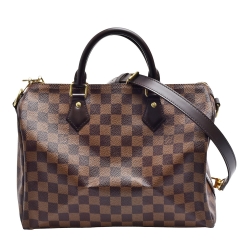 LV N41367經典Speedy Bandouliere 30 Damier帆布手提/斜背波士頓包