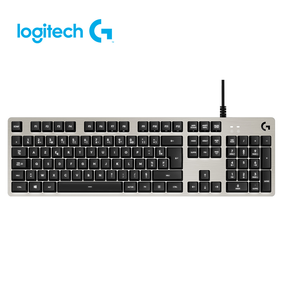 羅技 logitech G  G413 機械式背光遊戲電競鍵盤-銀白