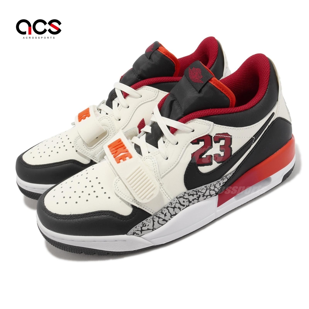 Nike Air Jordan Legacy 312 Low 男鞋 芝加哥 公牛 米白 黑 爆裂紋 FJ7221-101