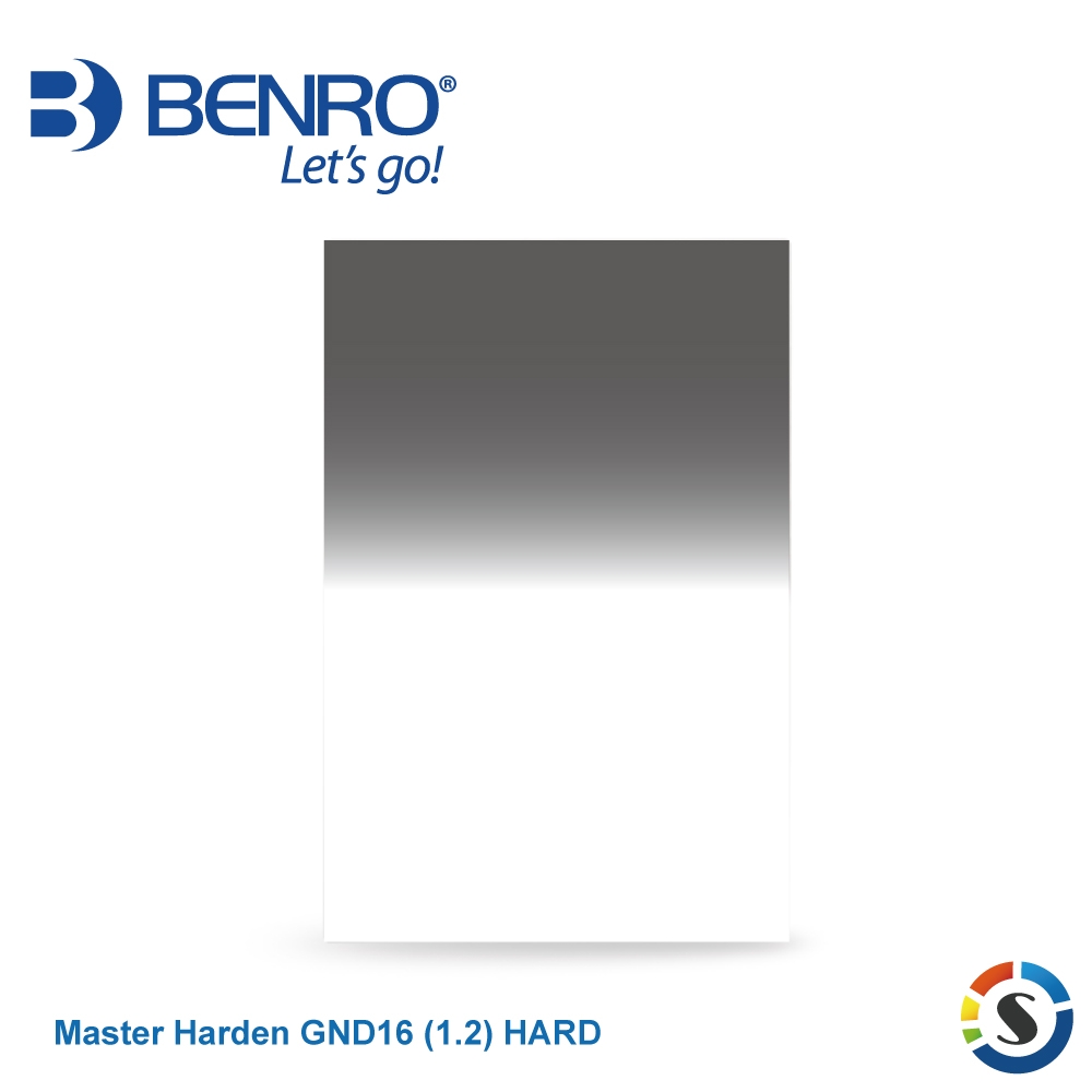 BENRO百諾 Master Harden GND16 (1.2) HARD 鋼化硬式漸層減光鏡 100x150mm