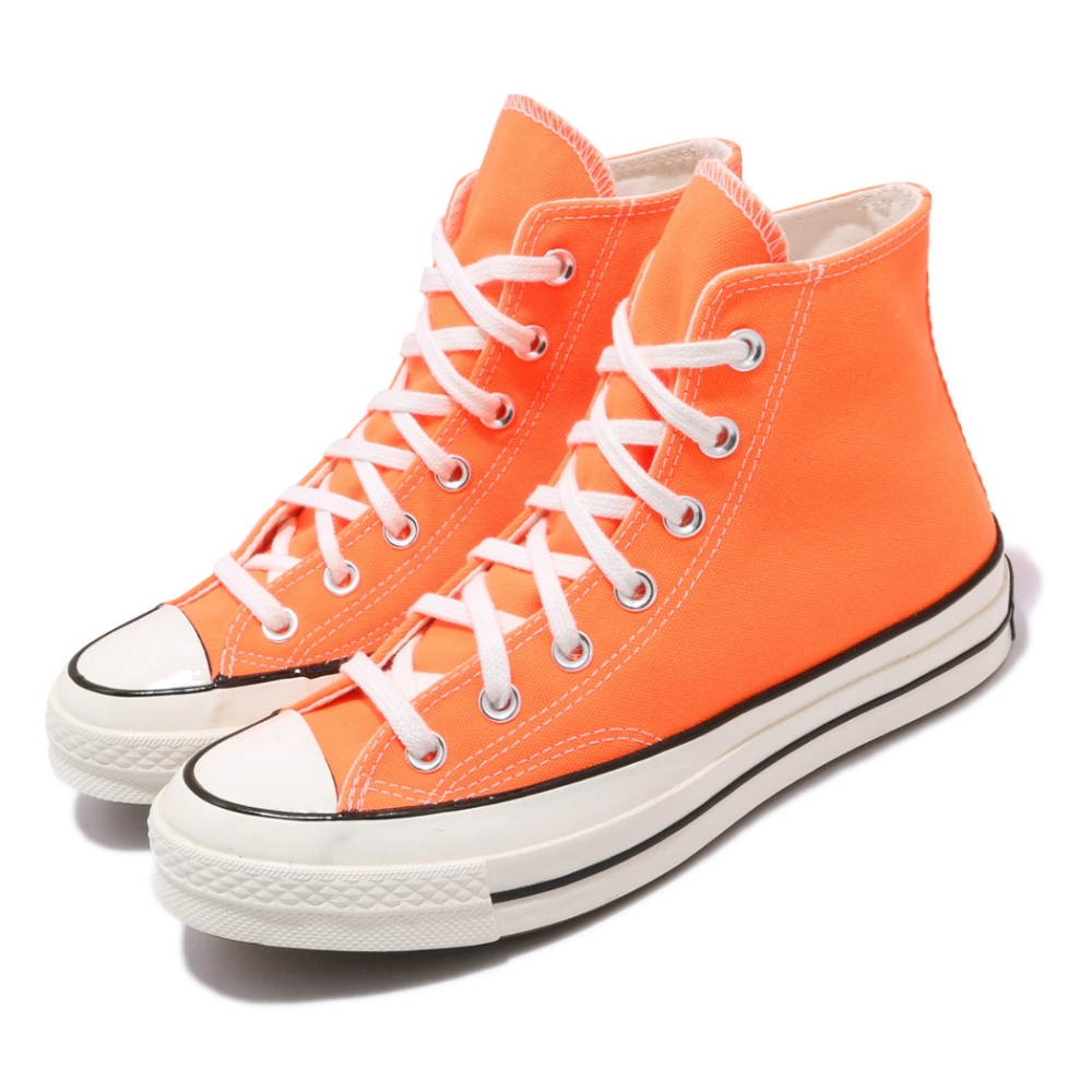 Converse 休閒鞋 All Star 高筒 穿搭 男女鞋 基本款 簡約 情侶鞋 帆布 輕便 粉橘 米白 167700C