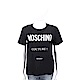 MOSCHINO 品牌LOGO印花黑色棉質T恤 product thumbnail 1