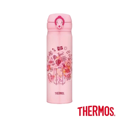 THERMOS 膳魔師 幻彩旅境系列 不鏽鋼超輕量彈蓋真空保溫杯500ml(JNL-502)