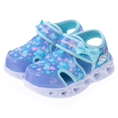 SKECHERS 女嬰童鞋 涼拖鞋系列 燈鞋 HEART LIGHTS SANDALS - 303250NAQMT