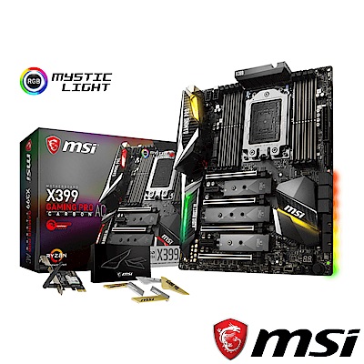 MSI微星 X399 GAMING PRO CARBON AC 主機板