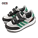 adidas 運動鞋 Run 70s CF K 灰 綠 中童 小朋友 魔鬼氈 麂皮 童鞋 愛迪達 HP7684 product thumbnail 1