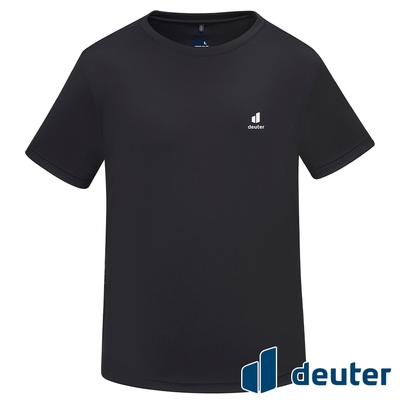 【deuter 德國】男款短袖T恤DE-T2401M黑/吸濕排汗/輕薄透氣