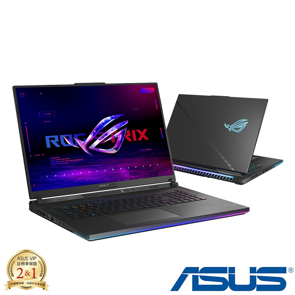 (M365組) ASUS G834JYR 18吋電競筆電 (i9-14900HX/RTX4090 16G/64G/2TB PCIe SSD/Strix SCAR 18/闇夜黑)