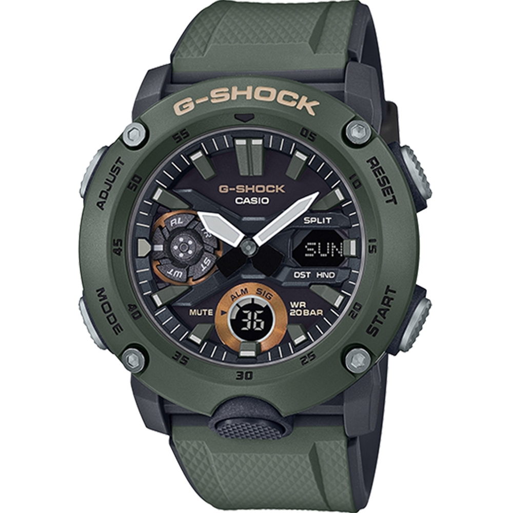 CASIO G-SHOCK 極限運動多功能錶(GA-2000-3A)