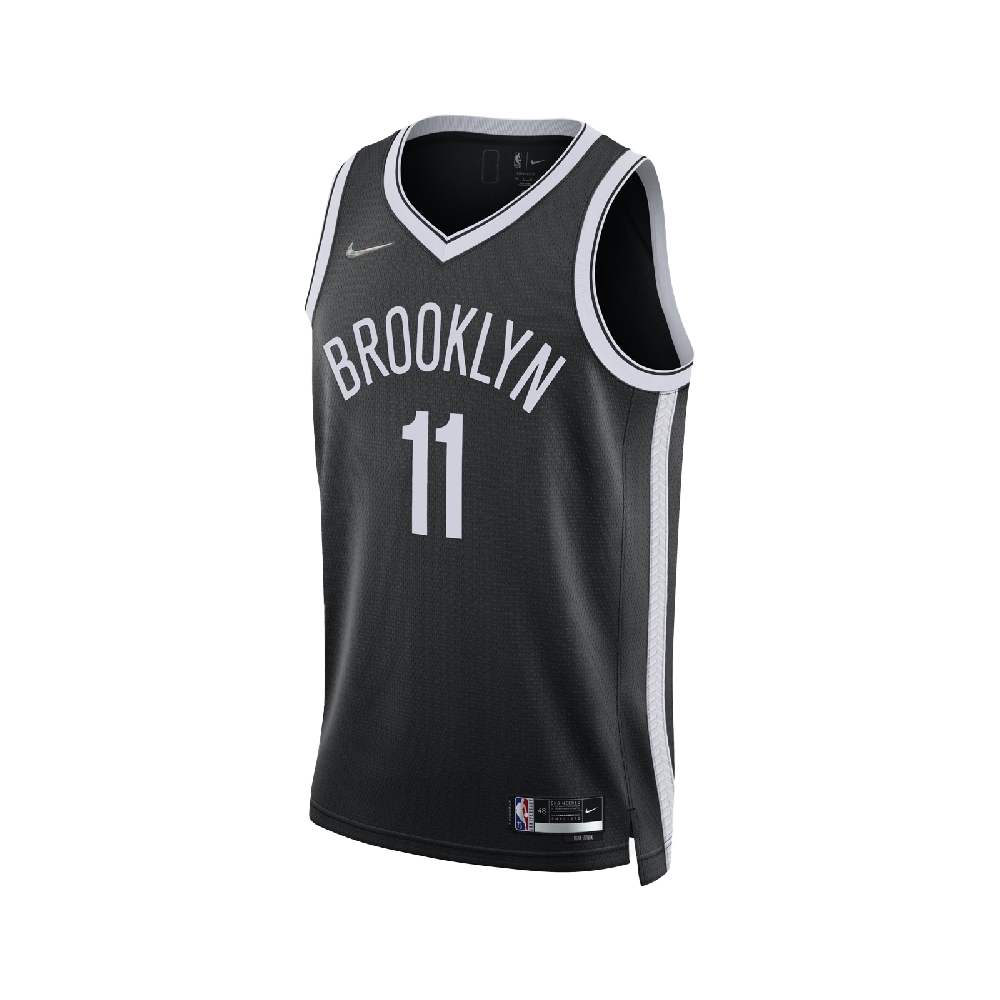 Nike 球衣 Swingman Jersey NBA 男款 布魯克林 籃網 厄文 11號 吸濕排汗 黑 白 DB3563-018