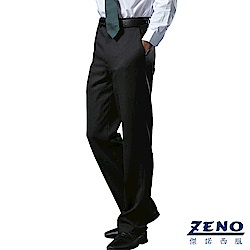 ZENO 經典內刷毛保暖平面西裝褲‧灰色