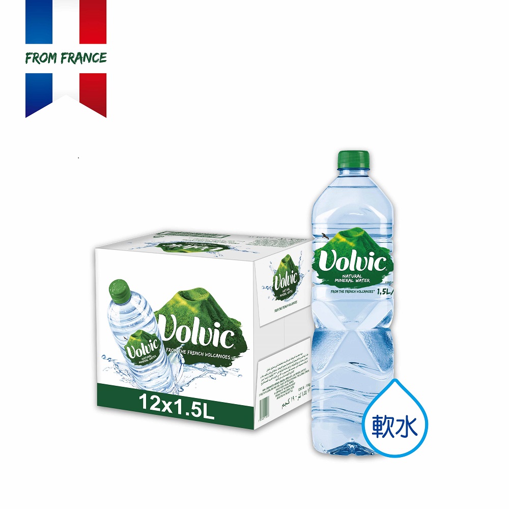 法國 富維克Volvic 礦泉水(1500mlx12入)