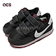 Nike 休閒鞋 MD Valiant TDV 小童鞋 魔鬼氈 麂皮 黑 白 紅 CN8560-016 product thumbnail 1