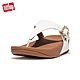 【FitFlop】LULU CRYSTAL-BUCKLE LEATHER TOE-POST SANDALS 環形閃亮金屬扣飾夾腳涼鞋-女(奶油色) product thumbnail 1