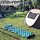 韓國TOP&TOP 頂級蛋巢設計加厚帶枕充氣睡墊/睡墊/充氣床/露營/登山 藍色 product thumbnail 1