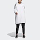 Adidas Long WV JKT HG1848 女 連帽 外套 長版 運動 訓練 休閒 亞洲版 拉鍊口袋 白黑 product thumbnail 1