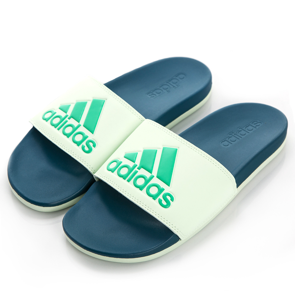 ADIDAS ADILETTE COMFORT 男女拖鞋 CG3429 綠藍