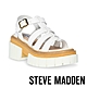 STEVE MADDEN-HALT 真皮厚底休閒涼鞋-白色 product thumbnail 1