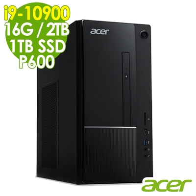 ACER ATC-875 旗艦繪圖電腦 i9-10900/16G/1TSSD+2TB/P600 2G/500W/W10/Aspire