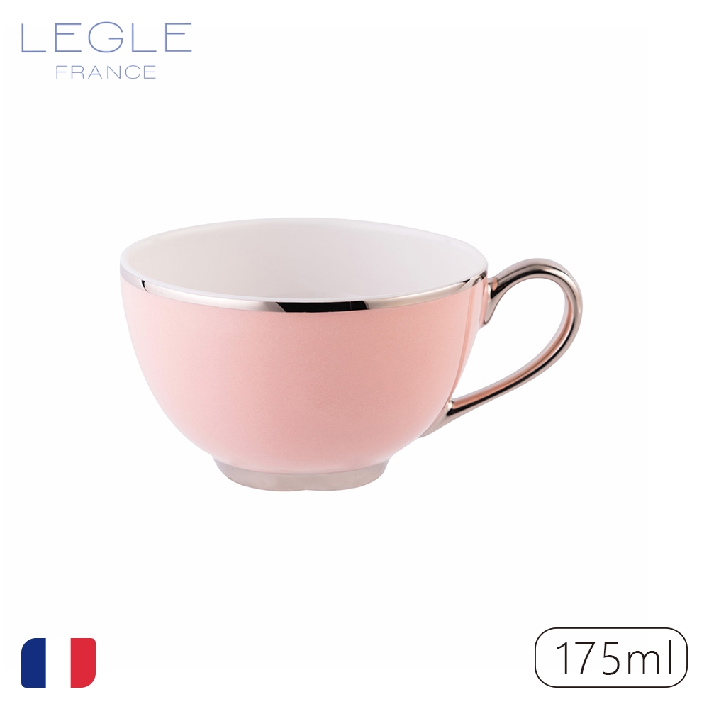 【LEGLE】如意茶杯175ml-淡粉紅-銀把