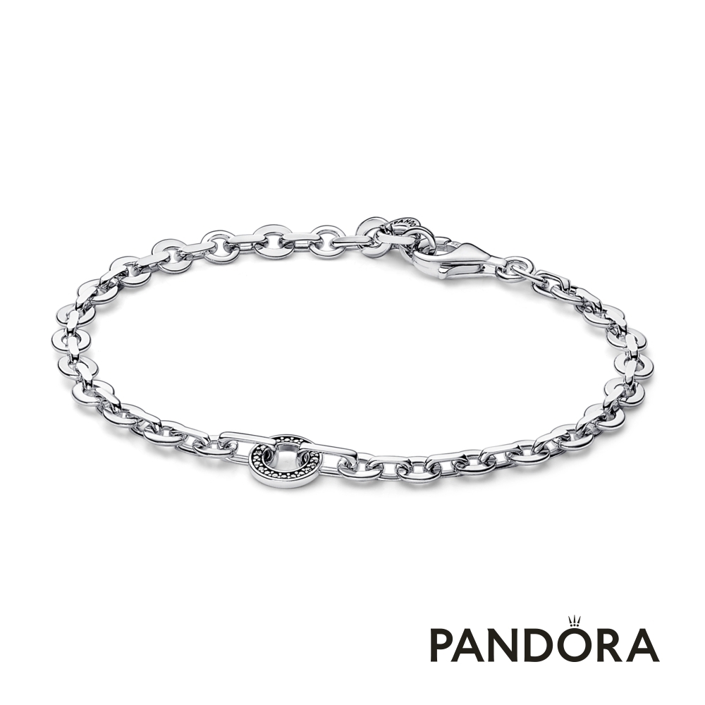 【Pandora官方直營】Pandora Signature Pavé 粗鏈圈手鏈