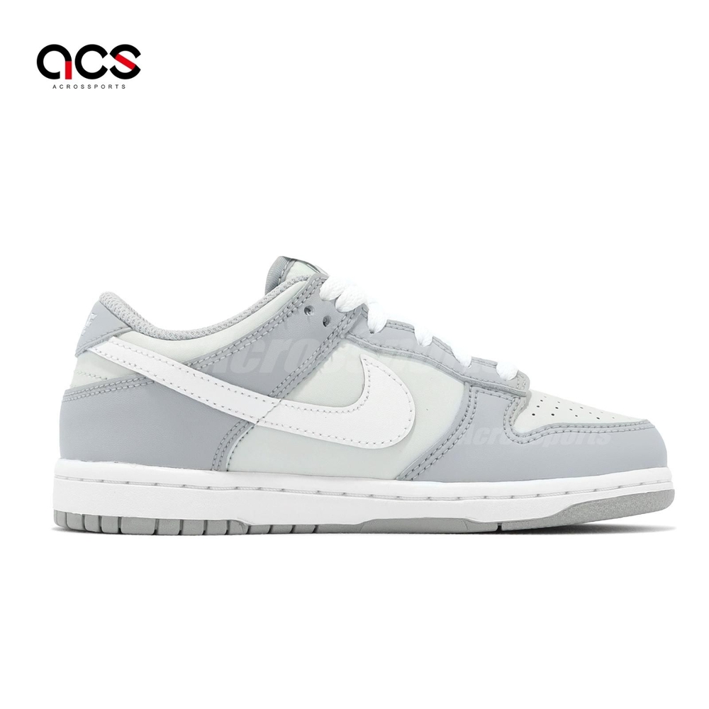 Nike 童鞋Dunk Low PS 中童小朋友灰白休閒鞋親子鞋DH9756-001 | 童鞋