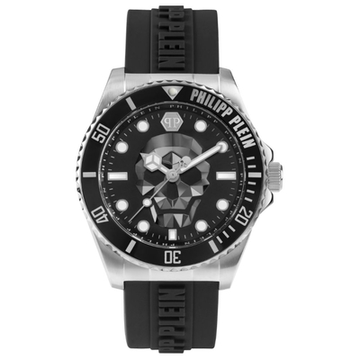 PHILIPP PLEIN THE $KULL Diver 骷髏潛水錶 黑X銀 PWOAA0122_44mm