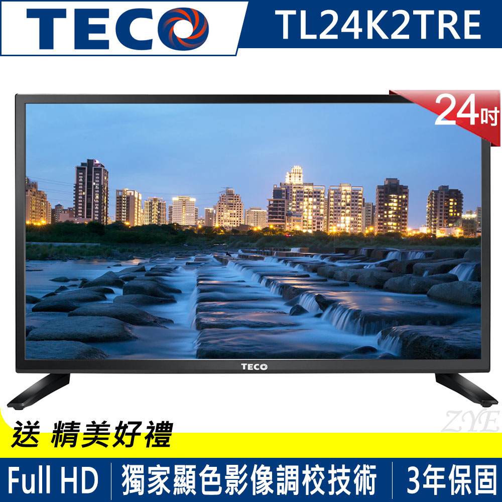 TECO東元 24吋 FHD IPS低藍光液晶顯示器+視訊盒 TL24K2TRE