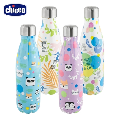 chicco-不鏽鋼保溫瓶500ml-4色