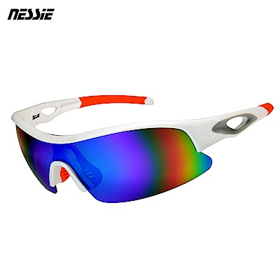 Nessie 尼斯眼鏡 專業運動偏光太陽眼鏡-競速白
