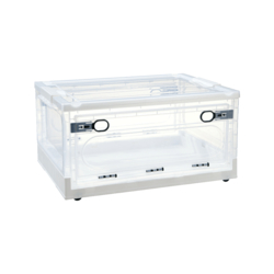DaoDi三開滑輪折疊收納箱22L(4入組) 置物箱收納盒衣物收納箱