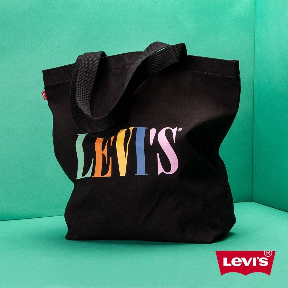 Levis 男女同款 托特包 復古馬卡龍色Serif Logo