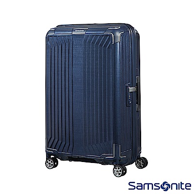 Samsonite新秀麗 30吋Lite-Box耐衝擊Curv垂直線條登機箱 深藍