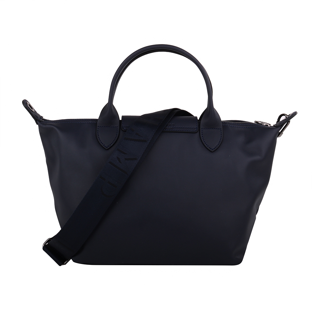 LONGCHAMP LE PLIAGE XTRA 牛皮革兩用水餃包(墨藍色)S款| 歐系精品包