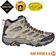 【MERRELL】男 MOAB 3 MID GORE-TEX 多功能防水透氣登山健行鞋(寬楦).登山鞋_ML035795 淺卡其 product thumbnail 1