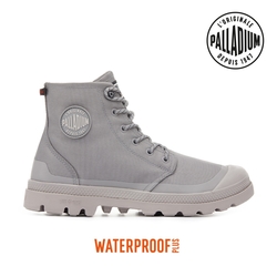 PALLADIUM PAMPA RCYCL LITE+WP+ ZIP再生科技輕量拉鍊橘標防水靴-中性-灰