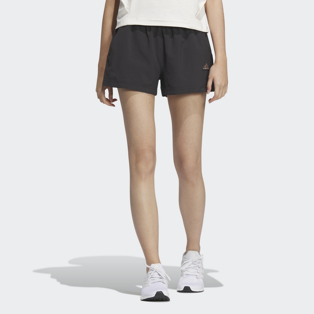 ADIDAS FOT WVN SHORT 女運動短褲-黑-HY2838