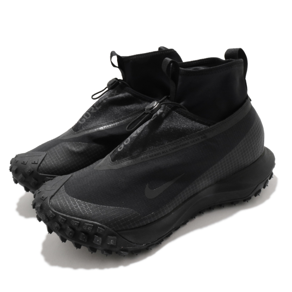 Nike 休閒鞋 ACG Mountain Fly 男鞋 GTX 高筒 簡約 機能穿搭 反光 黑 灰 CT2904002