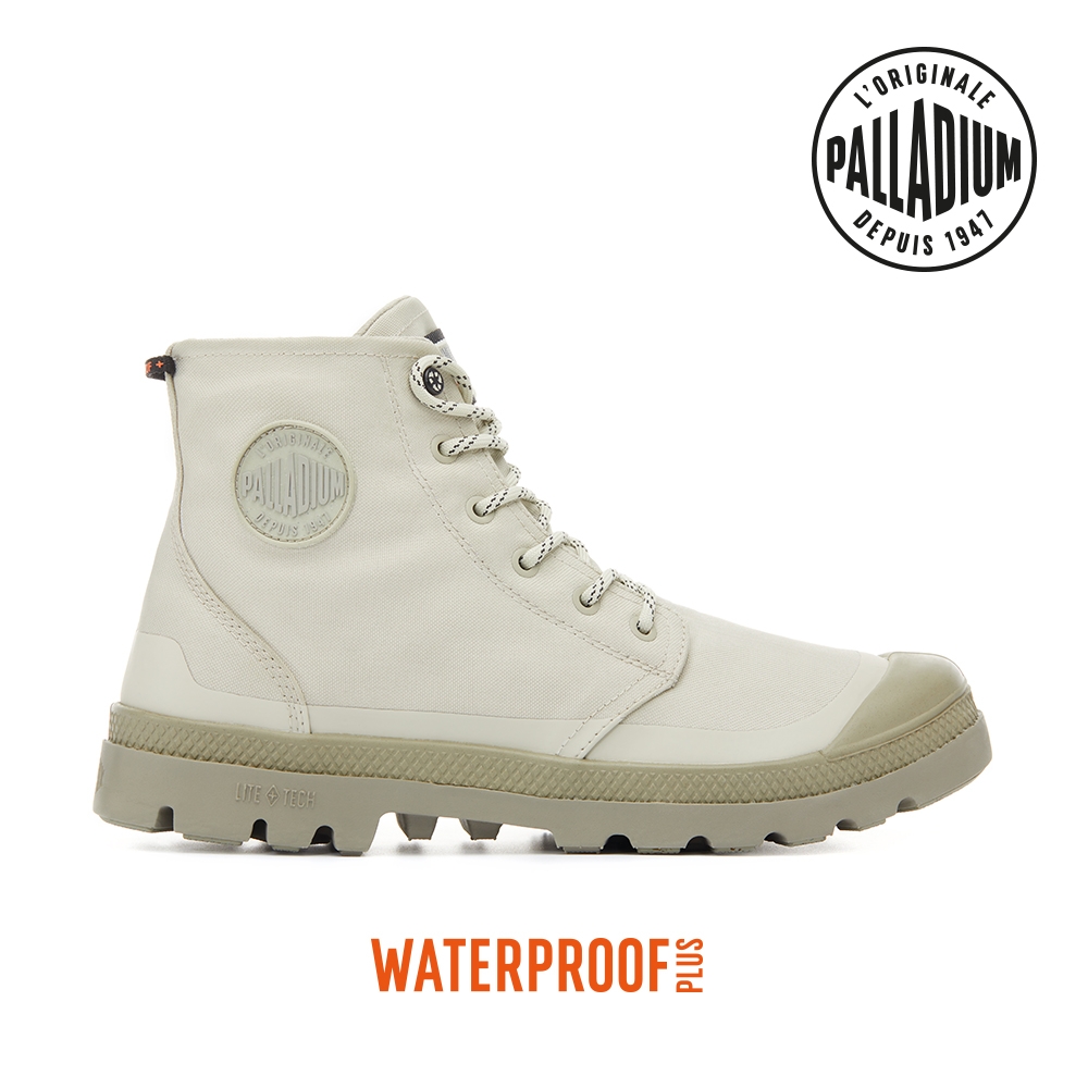 PALLADIUM PAMPA RCYCL LITE+WP+ ZIP再生科技輕量拉鍊橘標防水靴-中性-米白