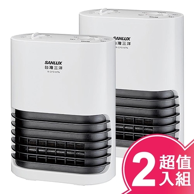 SANLUX台灣三洋負離子定時陶瓷電暖器(超值2入組) R-CF518TN