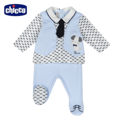 chicco- 汪汪小車隊-剪接兩件式背心褲套裝