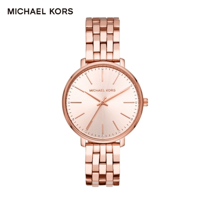 Michael Kors Pyper 時刻閃耀玫瑰金鍊帶女錶 38MM 女MK3897