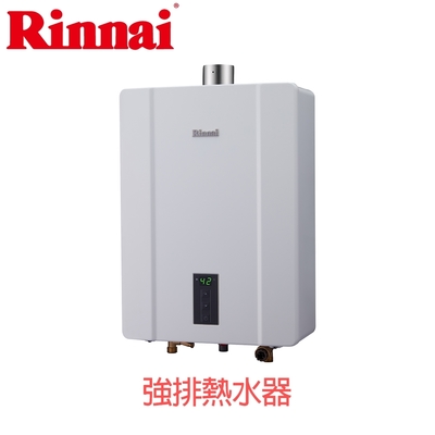 〈原廠安裝〉林內熱水器RUA-C1600WF(天然/FE式)屋內型強制排氣式16L