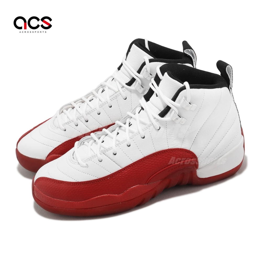 Nike Jordan 12 Retro GS Cherry 大童女鞋AJ12 休閒鞋白紅153265-116