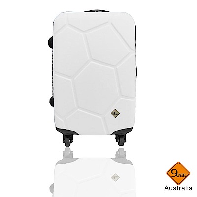 Gate9 足球系列經典24吋 輕硬殼旅行箱行李箱-白色